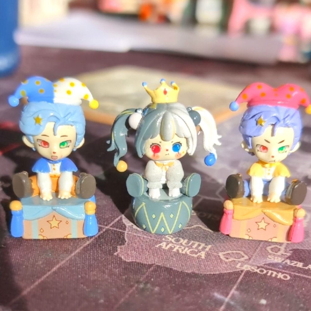 Colorful Jester Figurines Set